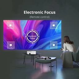 Byintek - K45 - Beamer - Projector Beamer - Mini Meamer - 4k - Full HD 1080P - 1920x1080dpi - Automatische focus - met WiFi - 950ANSI Lumens - Wit — thumbnail 4