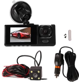 SnelShoppen - Dash Cam Voor Achter 170° Groothoek 1080p Full HD, Nachtzicht, WDR, Accident Lock, Loop Recording, Parkeermonitor voor Auto — thumbnail 1