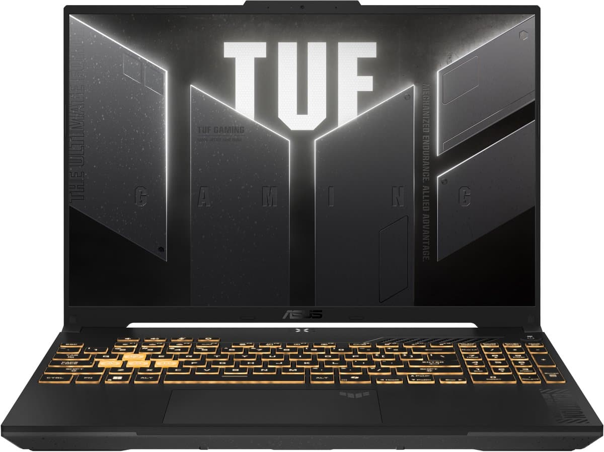 ASUS TUF Gaming F16 FX607VJR-TU289W Intel Core 5 205H Laptop 40,6 cm (16") WUXGA 16 GB DDR5-SDRAM 512 GB SSD NVIDIA GeForce RTX 3050 Wi-Fi 6 (802.11ax) Windows 11 Home Nederlands Grijs — afbeelding 1