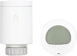 Thermostatische Klep - Regelklep Verwarming - Temperatuur Regelen - Helder Display Draaibaar - 220 Volt - Wit — thumbnail 1