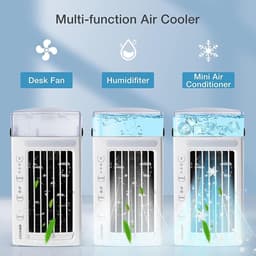 Persoonlijke Koeler - Mini Airco - Ruimte Koelen - 4-in-1 Functie - 480ml Tank - Wit — thumbnail 2