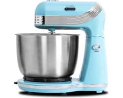 QORA® Mixer met mengkom - Mixer - Mixer met mengkom keukenmachine - Blauw - ‎23cm x 30cm x 33cm