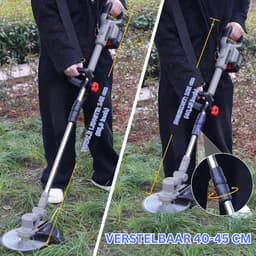CRLYN® Grasmaaier Elektrisch - Grastrimmers met Accu - Grijs — thumbnail 5