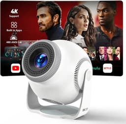 Draagbare Mini-Projector - Compact en Lichtgewicht - Wifi 6 en Bluetooth 5.4 - 1080p en 4K Decodering - Voor Thuisbioscoop en Buitengebruik — thumbnail 1