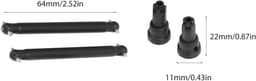 CVD aandrijfas dogbone set - staal - efficiënt voor SCY16101 16102 16103 16201 - verbeterde prestaties - ShopVlot — thumbnail 5