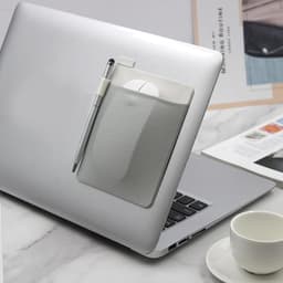 Externe harde schijf houder - Laptop opberger - Laptop organiseren - Plakbare opbergvak - 15 x 11.5 cm - Zwart — thumbnail 2