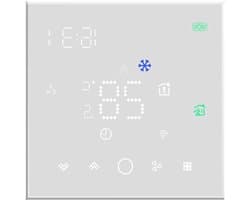 Slimme Thermostaat - Temperatuurregelaar Klimaatregelaar - Comfort Thuis - Nauwkeurigheid 05°C - 1 cm lengte - Wit