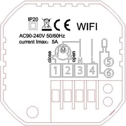 Slimme Thermostaat - WiFi Thermostaat Digitaal - Verwarming Regelen - Automatische Kalibratie - 90-240V - Zwart — thumbnail 5
