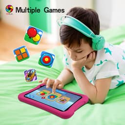 SnelShoppen - PRITOM 8 Inch Kindertablet - Android 10 - Kinderslot - AR-Games - 2 GB RAM - 32 GB ROM - Uitbreidbaar tot 512 GB - Roze - Inclusief Tabl — thumbnail 4