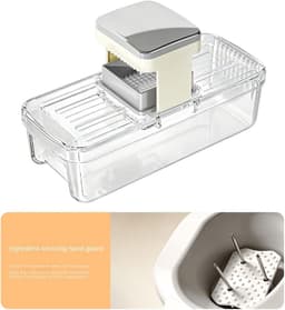 Groentesnijder Met Bak - Keuken Snijder Voedselsnijder - Maaltijd Voorbereiden - Veelzijdig Snijsysteem - 30 x 15 x 10 cm — thumbnail 5