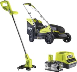 Elektrische Grasmaaier - Grastrimmer Bosmaaier - Tuinonderhoud - EasyEdge Kamfunctie - 25 cm Snijbreedte - Groen — thumbnail 1