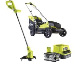 Elektrische Grasmaaier - Grastrimmer Bosmaaier - Tuinonderhoud - EasyEdge Kamfunctie - 25 cm Snijbreedte - Groen