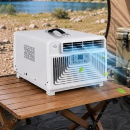 Mobiele Airco - Compacte Airco Kleine Airco - Koele Ruimtes Creëren - 3400 BTU Compressor - 1-8 m² - Multicolor — thumbnail 1