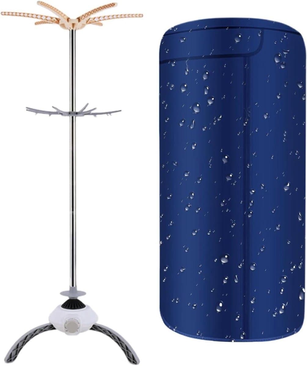 Draagbare Wasdroger - Elektrische Droger Compact - Snel Kleding Drogen - Opvouwbaar Design - 12 kg - Blauw — afbeelding 1