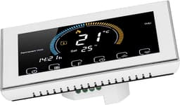 Intelligente Thermostaat - Temperatuurregelaar LCD - Verwarming Beheren - Touchscreen Bediening - 5.1 x 3.5 x 1.6 inch - Wit — thumbnail 5