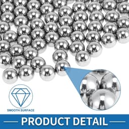 A ABSOPRO 1 mm ball bearings ball bearings steel G100 precision ball silver tint 1500 pieces - ShopVlot — thumbnail 3
