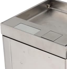 Inbouw vloeraansluiting - waterdicht - roestvrij staal - ideaal voor keuken en kantoor - m-winkel — thumbnail 4