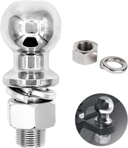 SnelShoppen - 50 mm Towbar Kogel M22, 3.5T Trekhaak voor Stalen Trekhaak, Ball Head voor Tractor, Trailer en Grasmaaier — thumbnail 3