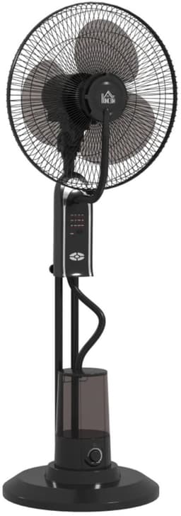 NordHaus Staande Ventilator met Waterkoeling - Luchtbevochtiger - Mistventilator - Ultrasone Verkoeling - Zwart 120 cm — thumbnail 1