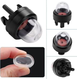 SnelShoppen - 10Pcs Carburetor Primers & 5Pcs Snap Primer Pump - Universele Brandstofpomp voor Grasmaaier, Bosmaaier - 19mm & 22mm - Transparant Rubbe — thumbnail 3
