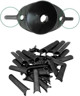 SnelShoppen - 100 Stuks Grasmaaier Plastic Messen Voor Hovermaaiers, Mow n Vac, Micro Lite, Minimo - Duurzaam, Hoog Snijvermogen, Ideaal Voor Tuinonde — thumbnail 3