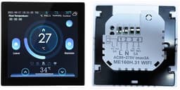 Slimme Thermostaat - Verwarmingsthermostaat Vloerverwarming - Energie Besparen - Wekelijks Programmeerbaar - 86x86x15 mm - Wit — thumbnail 5