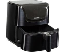 Klarstein airfryer, Sparsamer Airfryer, Fritteuse, hete lucht Fritteuse voor Knusprige Pommes, Air Fryer met 1700 Watt, XXL Frittierkorb 5 Liter, Thermostaat, Timer, 8 Programme, Graphitgrau - Heteluchtfriteuse - Programma Touch