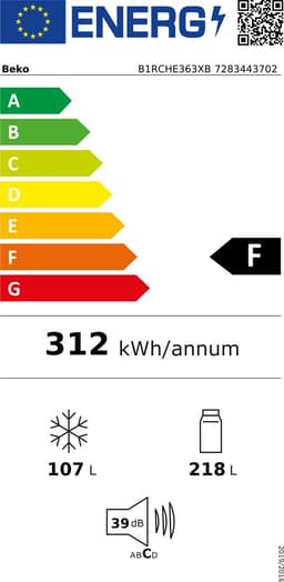 Beko B1RCHE363XB - Koel-vriescombinatie — thumbnail 3
