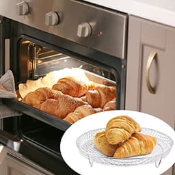 3 Pack Universele Airfryer Accessoires - Ronde Grill en Stapelbare Grill Net — thumbnail 5
