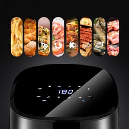 SCH® Mini airfryer - Airfryer - Airfryer klein - Zwart - ‎25cm x 30cm x 35cm — thumbnail 6