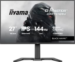 iiyama G-Master GB2741QSU-B1 Black Hawk - 27 inch - QHD - IPS - 144 Hz - Verstelbaar — thumbnail 1