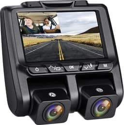 Dashcam 1080P Auto Voor en Binnen met Nachtzicht en Parkeermodus — thumbnail 1