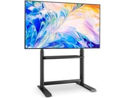 Verstelbare TV-meubel voor 60 tot 86 inch televisies - ideaal voor platte en gebogen toestellen, 68kg capaciteit, VESA 800x600mm
