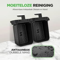 Dubbele Mand Luchtfriteuse 8.8 QT | Gezinsformaat Olievrije Friteuse met 360° Heet Lucht Technologie | 9 Voorgeprogrammeerde Kookopties — thumbnail 2