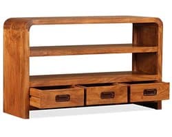 Houten TV-kast met Sheesham afwerking - Stijlvolle televisie meubel