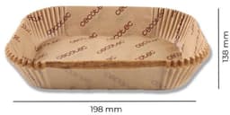 Papier voor luchtfriteuse Cecotec Cecofry TwinBucket 24 x 18 x 4,5 cm 150 Stuks — thumbnail 4