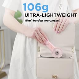 Mini Draagbare Ventilator - USB Oplaadbaar, 4 Snelheden, Heel Stil en Opvouwbaar voor Thuis, Kantoor en Reizen — thumbnail 2