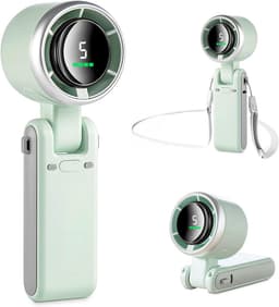 Draagbare Mini Ventilator met 5 Windstanden - Oplaadbaar en Compact — thumbnail 2