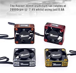 Motor Koelventilator voor RC Auto's 28000 RPM Heatsink Koeling voor 1/8, 1/10 en 1/12 Schaal — thumbnail 1