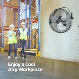 Industriële hogesnelheids wandventilator 4600 CFM - Krachtige 3-snelheden met 360 graden instelbaar — thumbnail 5