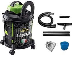 Stofzuiger 20L met metalen tank, 1400W - Flexibele slang & Plat mondstuk