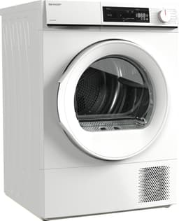 Sharp KDNHA8S6GWDBX - warmtepomp droger - energie klasse D - 15 programma's - LED trommelverlichting - wit — thumbnail 3