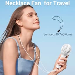 Draagbare Mini Ventilator - Krachtige Handventilator met Oplaadbare Batterij, 3 Snelheden voor Persoonlijk Gebruik — thumbnail 3