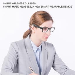 Glasses, V5.0 Wireless Smart Glasses with Built-in Microphone to Talk, Watch TV, Listen to Music, Stereo Sound Open Type Sound Eye Protection Music Glasses — thumbnail 5