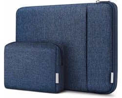 Laptoptas 13 inch Laptop Sleeve Case Compatibel met 13 MacBook Air 2020M1-2018, 13 MacBook Pro 2020M1-2016, Surface Pro X/8/7/6/5/4, XPS13, Laptoptas blauw