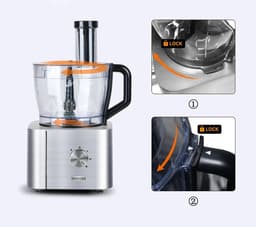 Benelux Select Keukenmachine – Food Processor – Hakmolen – Foodprocessors – 11-in-1 multifunctioneel – 3,2L & 1,5L Kommen — thumbnail 2
