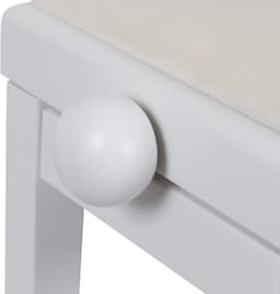 Pianobank - Verstelbare pianokruk - Innox PB 40W-M - Wit — thumbnail 3