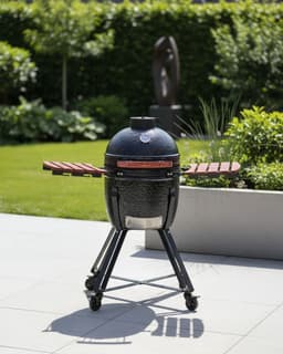 BELIANI KAMADO - Houtskoolgrill - Zwart - Keramiek — thumbnail 4