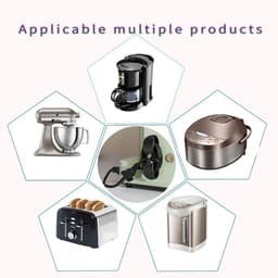 3-stuks Snoerorganizer voor apparaten - Zelfklevende snoerorganizer - Met sterke lijm - Bevestigt snoeren - Handig en netjes - Geschikt voor airfryers, koffiezetapparaten, blenders, broodroosters - Wit — thumbnail 6