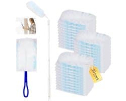 32-delige reinigingsset met stofmagneet, microvezeldoeken en telescoopsteel